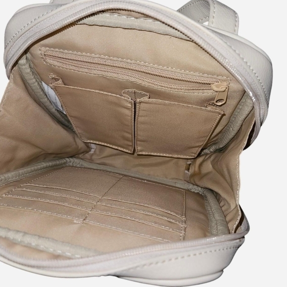 Liz Claiborne Cream Crossbody Bag with Front Pocket - Picture 3 of 3